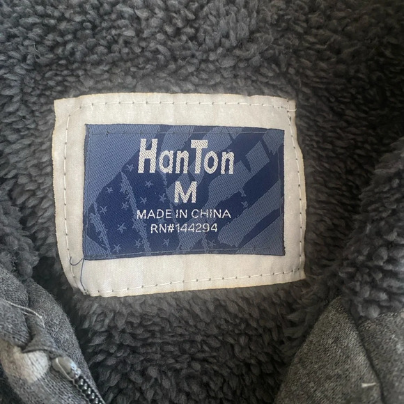 HAN Striped Sherpa Lined Sweat Full Zip Size - Picture 9 of 9